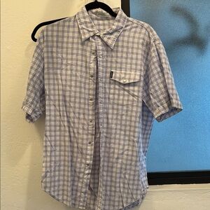 Criquet Men's Light Purple Plaid Button Down Shirt